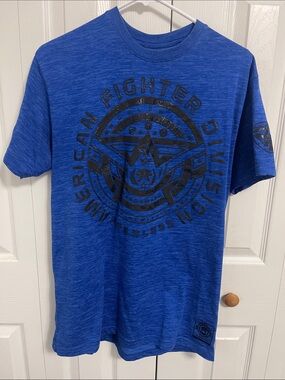 American Fighter Blue Short-Sleeve Graphic Tee